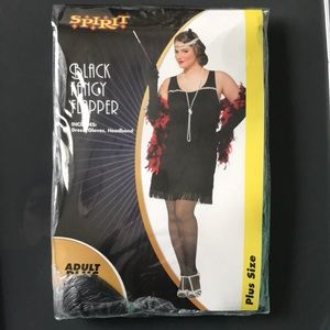 Flapper Plus Size Halloween Costume Set